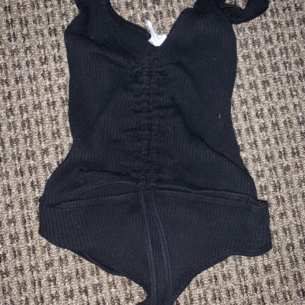 Cinched body suit